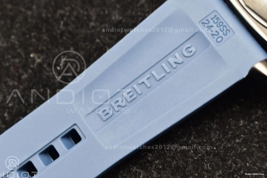 1170 TF Bezel On Best Edition 44 Rubber Strap Lightweight 1:1 A Superocean Black Automatic Black Blue Dial 0104